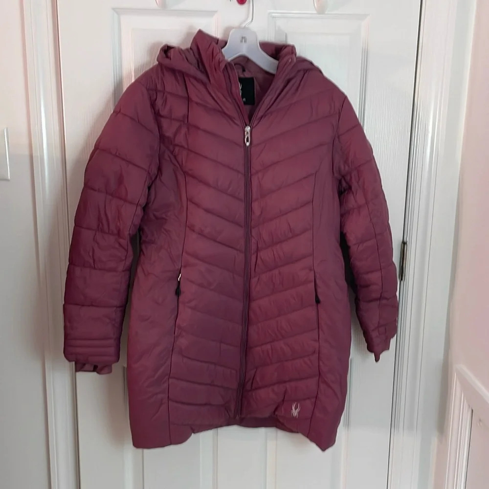 Spyder long hooded parka
